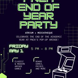 PNCA end of year party flyer
