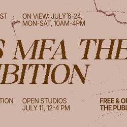 General promotional image for the exhibition with dates and times of events.
