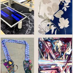 images of recent artworks from Studio Art faculty